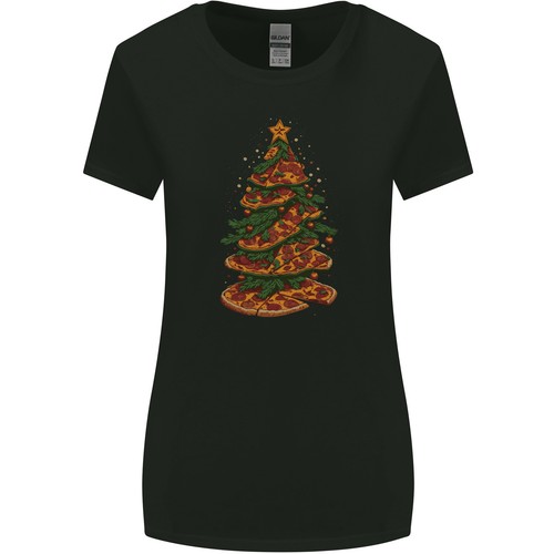 Divertente natale pizza albero - natale,
